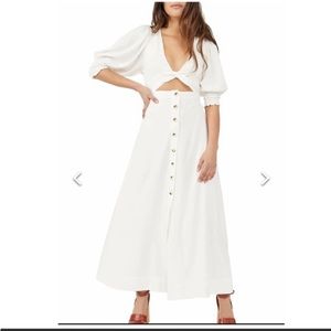 Free People String of Hearts Maxi Dress White
